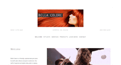 Desktop Screenshot of bellacoloresalon.com